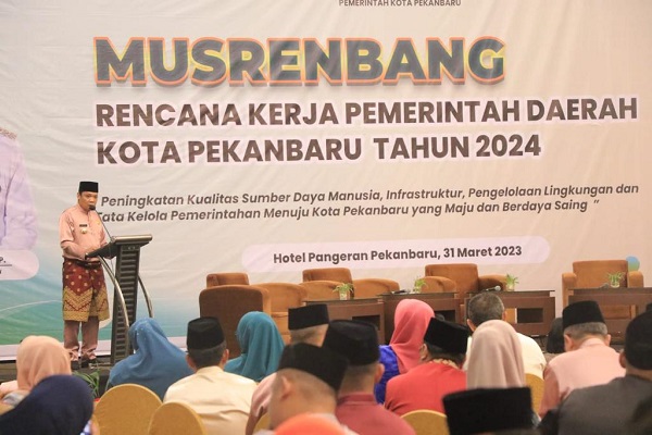 Buka Musrenbang, Pj Wali Kota Pekanbaru Minta Fokuskan Dengan 5 Persoalan